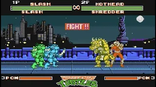 Slash & Slash Vs HotHead & Shredder TMNT Tournament Fighters