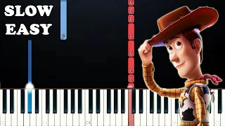 Toy Story 2 - When She Loved Me (SLOW EASY PIANO TUTORIAL)