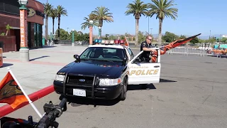 Anaheim Police and Fire help Wild Wing Save the Day for the Duck's Playoff Game