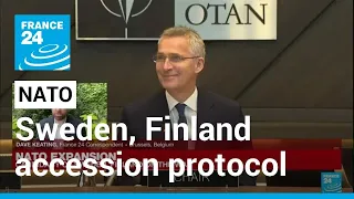 'Historic step': NATO poised to sign accession protocols for Sweden, Finland • FRANCE 24 English