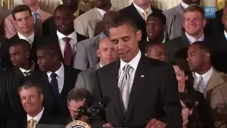 President Obama Welcomes the New Orleans Saints