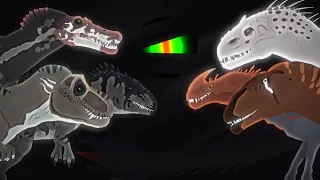 team spinosaurus vs team apex dinos {dinosaur battle} | FULL CUT | PPANIMAN | ANIMATION