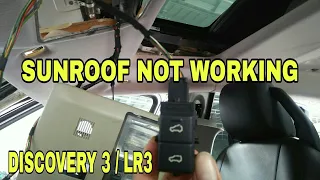 SUNROOF NOT WORKING | DISCOVERY 3 (Tagalog version). #LandRover #LR3 #Sunroof #Switch