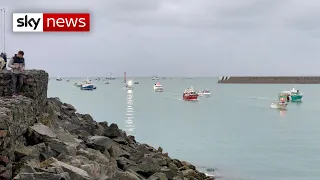 Jersey blockaded in French fishing dispute