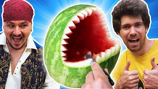 ¡PROBAMOS TRUCOS INCREÍBLES CON SANDÍAS! 🍉¿Ganaré a MIKECRACK?