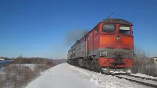 Микс поездов с 11 марта по 21 апреля 2023 года по станции Архангельск