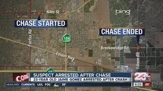 Suspect arrested after chase