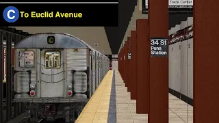 OpenBVE (C) 168th Street To Euclid Avenue (R32)(2000s-2020)