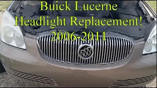 Buick Lucerne Headlight Replacement 2006-2011!