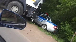 В нашумевшей аварии с участием МАЗа и патрульной машины в Рузаевке  было больше участников