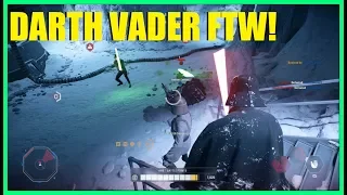 Star Wars Battlefront 2 - Just like the movie! | Empire win on Hoth! Vader killstreak!