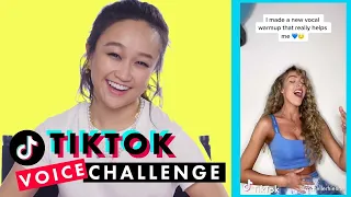 'And Just Like That' Star Cathy Ang Shows Us Lily Can REALLY Sing!  | TikTok Voice Challenge | Cosmo