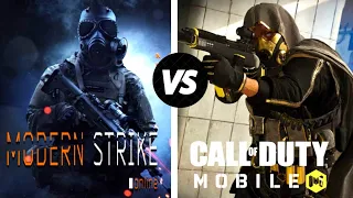 Call Of Duty MOBILE Vs Modern Strike Online Graphics Comparison