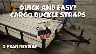 How to Strap Down a UTV on a Trailer | 3 Year review on Cargo Buckle Straps