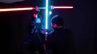 Double-Bladed Lightsaber Duel