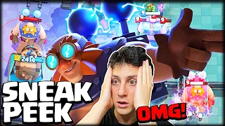 JUGANDO CON LA NUEVA CARTA *GIGANTE ELÉCTRICO* en EXCLUSIVA - Sneak Peek - Clash Royale - WithZack