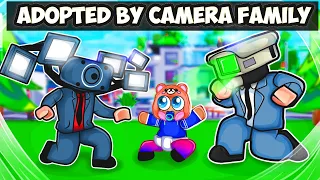 Adopted By TITAN CAMERA Family! (Roblox Brookhaven)