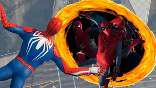 GTA 5 Epic Ragdolls And Fails #5 ( Spider Man Falls Through Multiverse Portal )