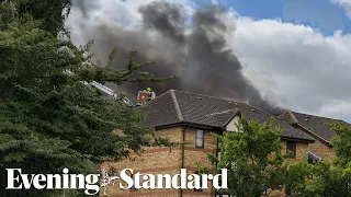 Bedford: Firefighters tackling ‘inferno’ after gas blast at flats