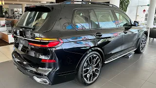 2023 BMW X7 M Sport 381hp Black Color - Flagship SUV | Exterior, Interior Walk Around