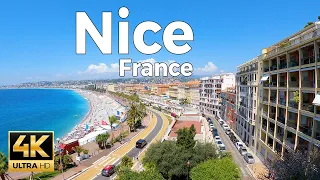 Nice, France Walking Tour (4k Ultra HD 60fps) – With Captions