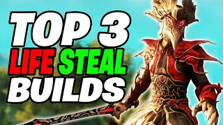 Top 3 Best LIFE STEAL Builds | New World Lifesteal Build 2022 (DPS For HEALTH)
