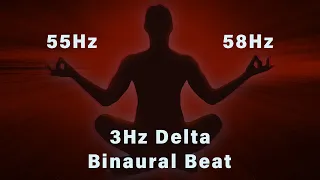 Pure Binaural Beat 3Hz Delta | Sound Wave Therapy | Profound Delta Activity