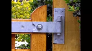 A tip to make sure you wooden gates cannot be lifted off their hinges