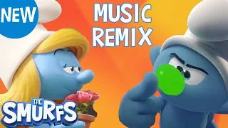 Barely Notice Me • 🎵 Official Smurfs Music Remix 🎶  • Hefty and Smurfette