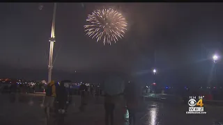 Dozens Enjoy 1st Night Of Boston Harborfest Fireworks Despite Rain