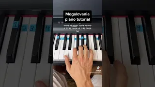 Megalovania - Undertale easy piano tutorial!