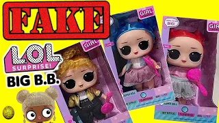 Unboxing weird fake toys. fake lol surprise Big BB dolls. fake lol vs real lol #loldolls #lols