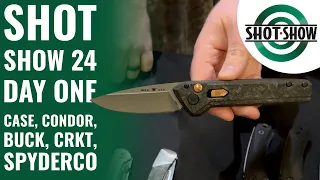 Shot Show 2024 | New Knives | Spyderco, Buck, Case, Condor, & CRKT