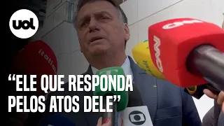 Bolsonaro sobre Marcos do Val: 'Nunca tive vínculo', diz após prestar depoimento à PF
