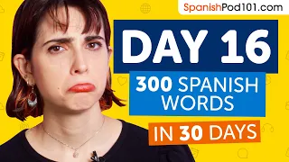 Day 16: 160/300 | Learn 300 Spanish Words in 30 Days Challenge