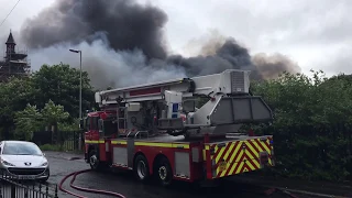 HUGE blaze at disused school in Liverpool + Fire engine & CPL responding