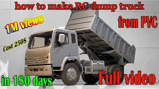 Full video, 8.5 ton rc dump truck, 1/10 scale, in 180 days | NHT creation