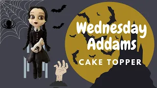 Cake topper Wednesday Addams @melsbundlesofcreation
