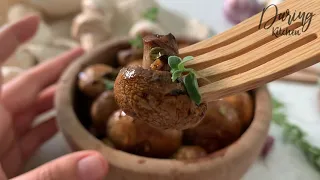 Balsamic Soy Roasted Garlic Mushrooms