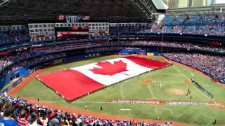 O Canada, from the Blue Jays game July 1 2014