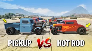 GTA 5 ONLINE - PICKUPS VS HOT RODS (WHICH IS FASTEST?)