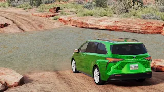 Realistic Toyota Sienna Car Driving in Utah - BeamNG.drive