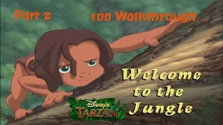Disney's Tarzan (PS1) 100% Walkthrough - Part 2 - Level 1: Welcome to the Jungle (Hard)