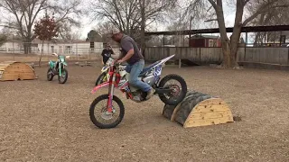 Homemade enduro obstacles