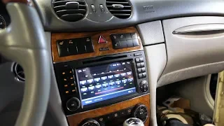 Mercedes CLK W209 Androidradio unboxing and install