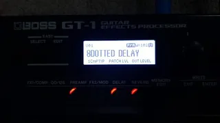 How to set up a 8 Dotted Delay BOSS GT1