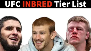 Ranking the most INBRED UFC fighters in a tier list