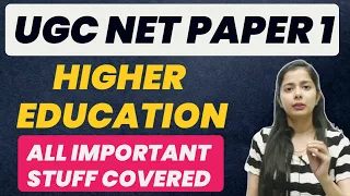 Ugc Net Paper 1 Higher Education in Hindi | Higher Education Important Topics By Simranjit Kaur