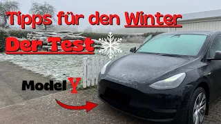 Tesla - Test der Winter Tipps bei MINUS 9 °C!