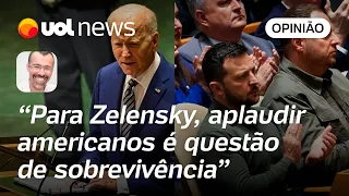 Zelensky não aplaude Lula: Aplauso dele a Biden na ONU é questão de sobrevivência, diz Jamil